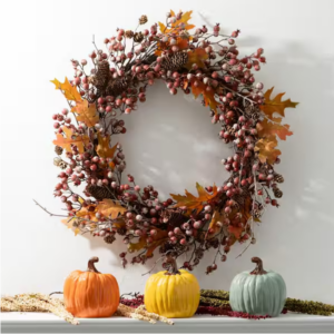 Sullivans 5.5 in. Colored Stoneware Harvest Pumpkin Set of 3